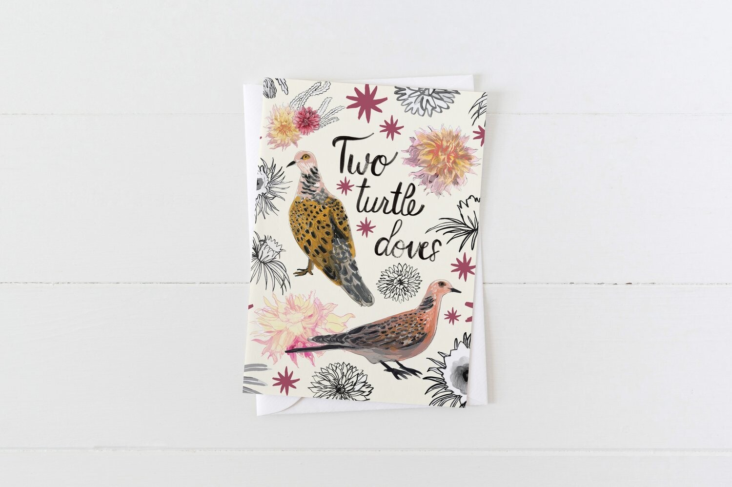 Two Turtle Doves Card- Briana Corr Scott 