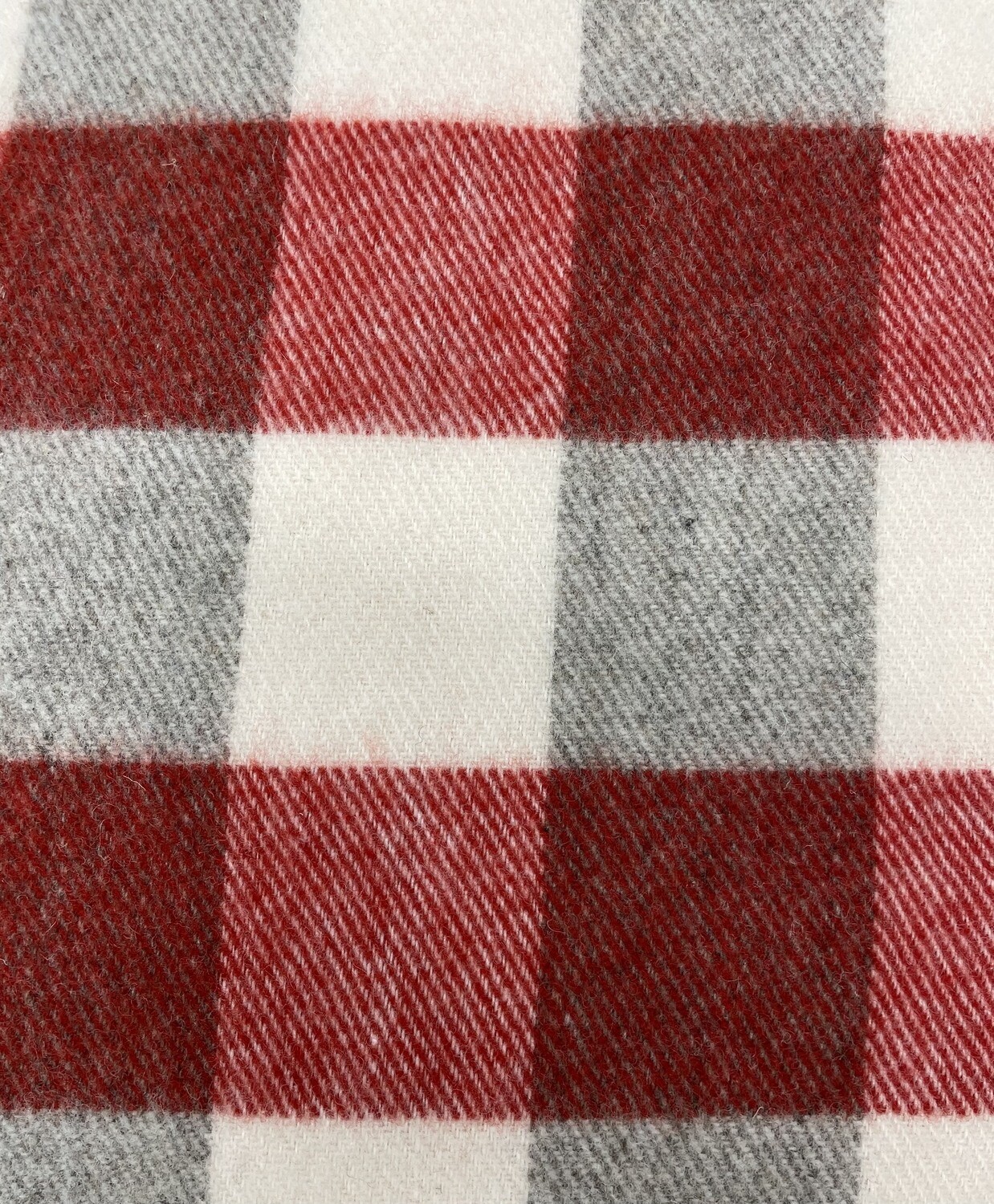 Red with Natural White MacAusland Throw Blanket