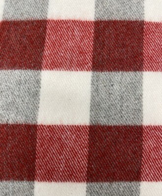 Red with Natural White MacAusland Throw Blanket Red with Natural White MacAusland Throw Blanket
