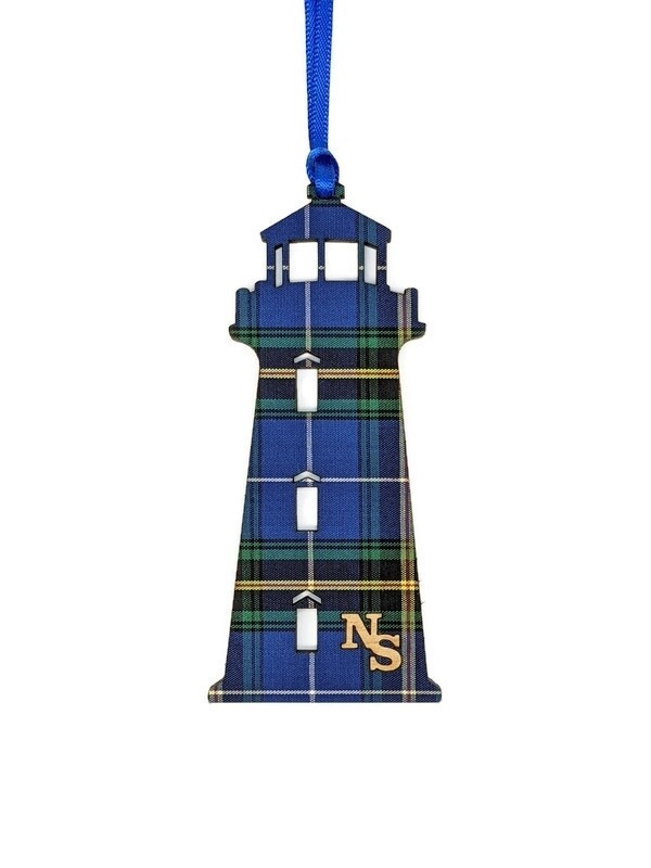Nova Scotia Tartan Peggy's Cove Lighthouse Ornament- Salt Air Collections