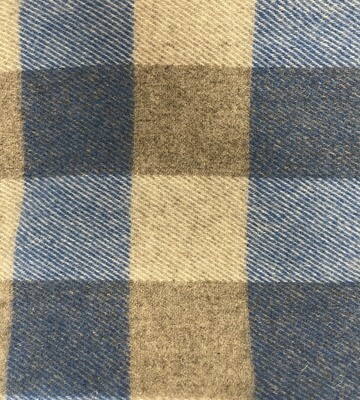 Blue with Light Grey MacAusland's Throw Blanket Blue with Light Grey MacAusland's Throw Blanket