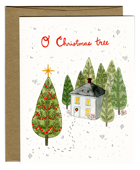O Christmas Tree Card- Kat Frick Miller