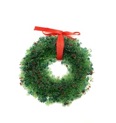 Glass Wreath Ornament- Brent Harding Glass Wreath Ornament- Brent Harding