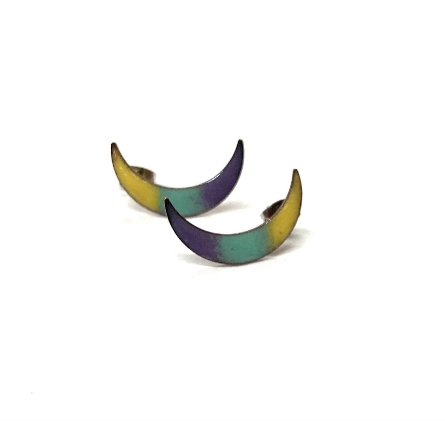 Moon Mist Stud Earrings- Aflame