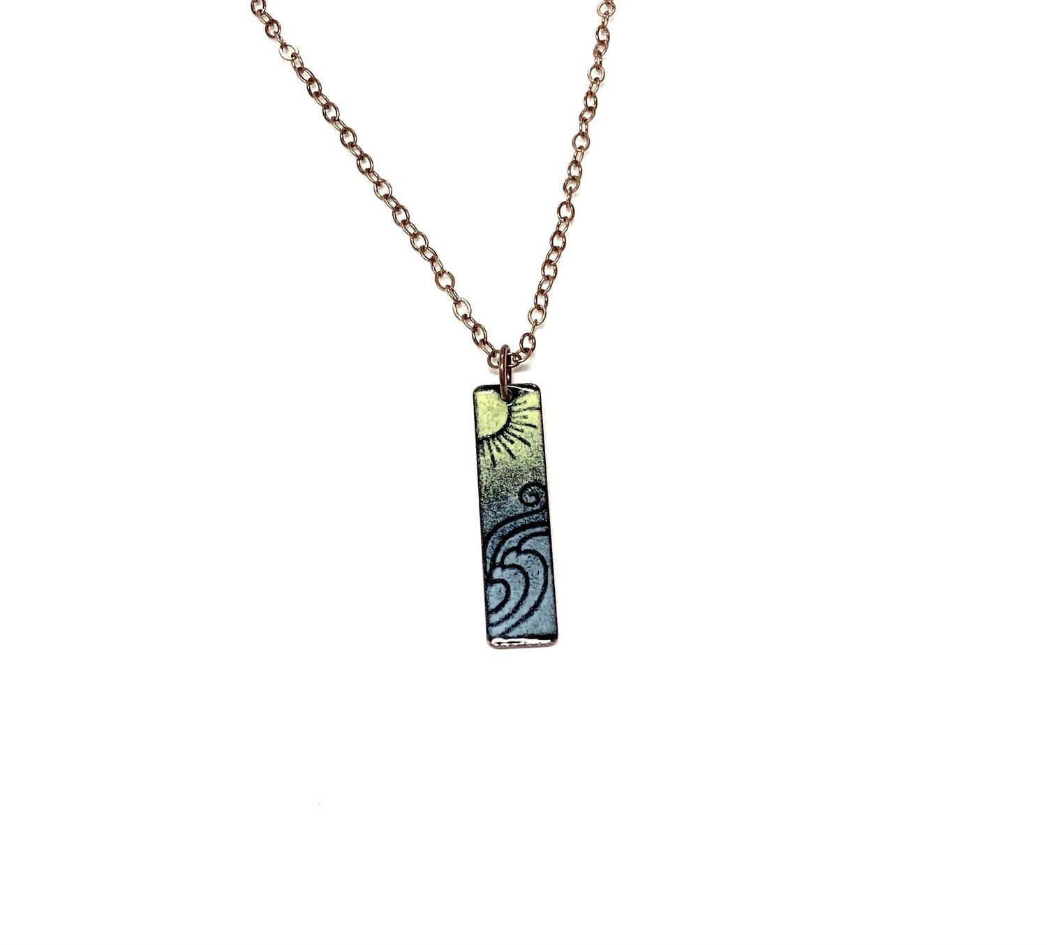 Sun and Sea Necklace- Aflame