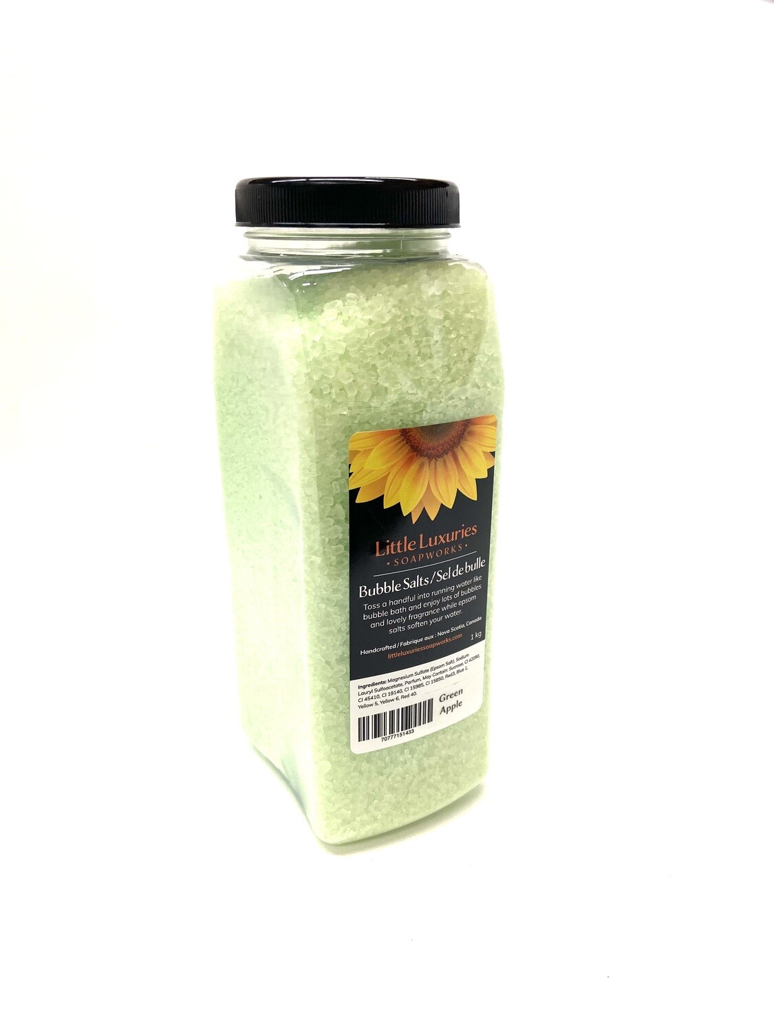 Green Apple Bubble Salt- Little Luxuries Green Apple Bubble Salt- Little Luxuries