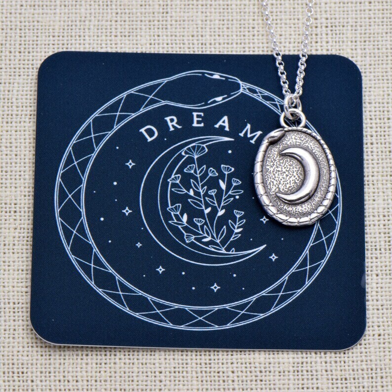 557- Moon Dream Wax Seal Pendant