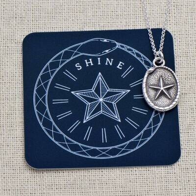 568- Star Shine Wax Seal Pendant