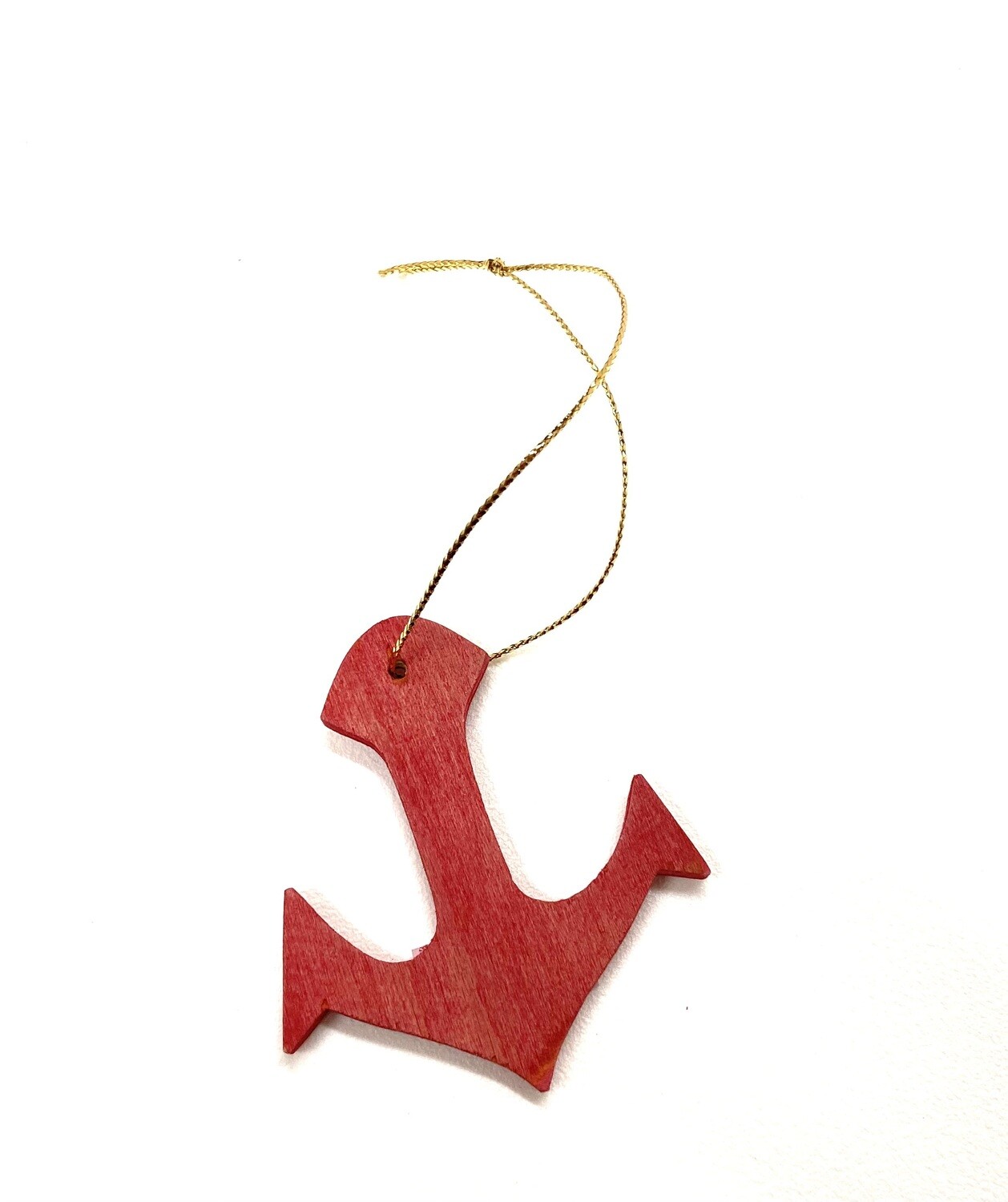 Red Anchor Ornament- Jerry Walsh