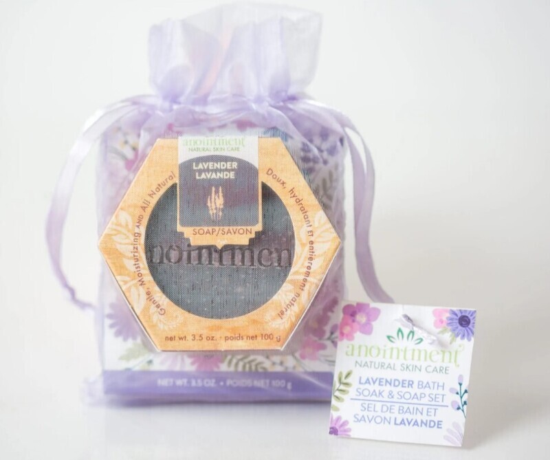 Lavender Soap and Soak Gift Set- Anointment 