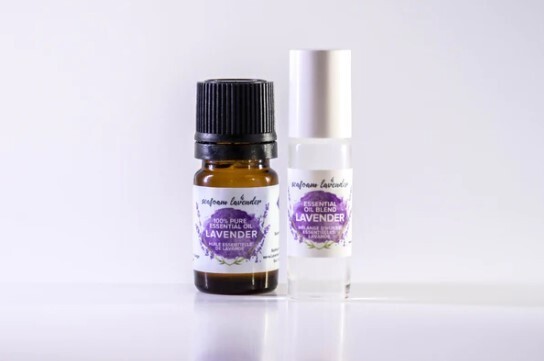 Lavender Essential Oil Roller-ball Bottle- Seafoam Lavender