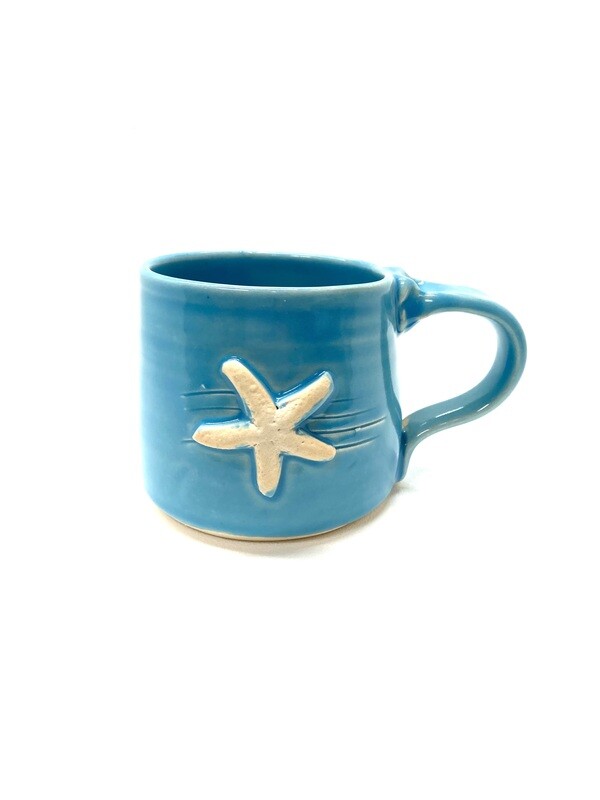 Sky Blue Sea Star Mug- Ginette Arsenault 