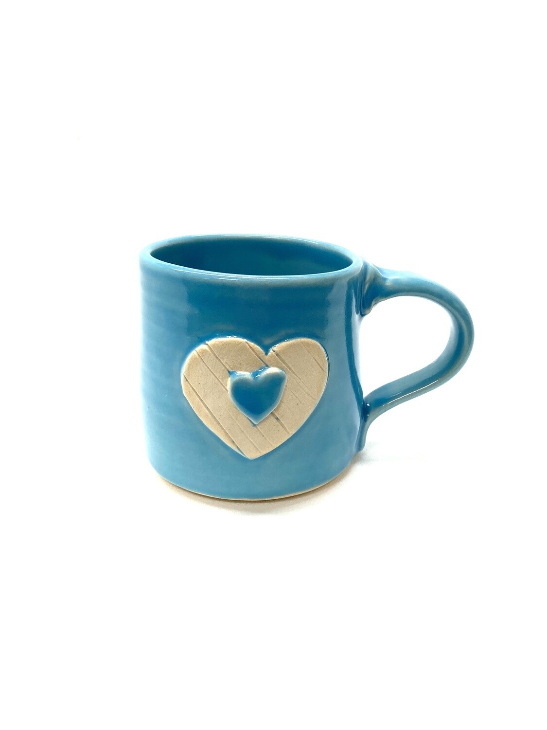 Sky Blue Heart Mug- Ginette Arsenault 