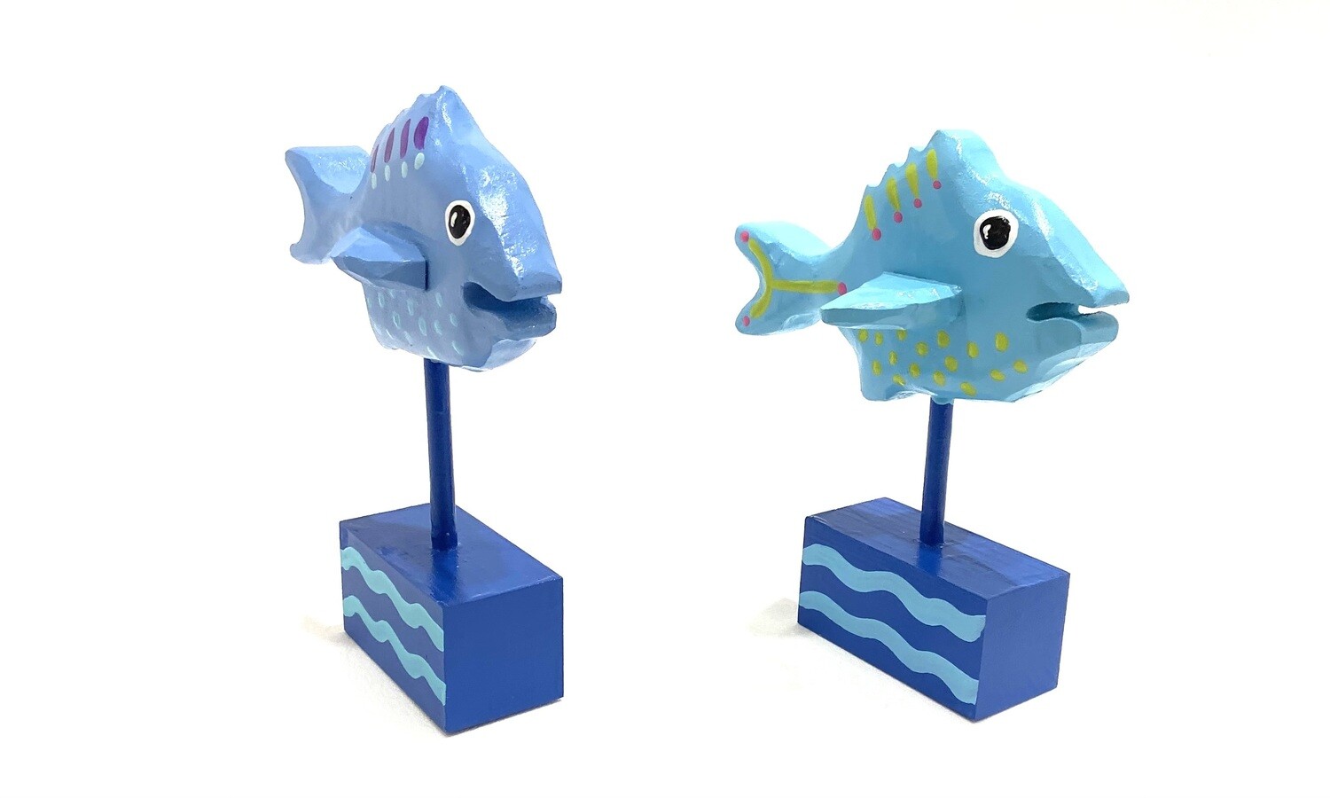 Small Blue Finned Fantastical Fish- Timberdoodle 