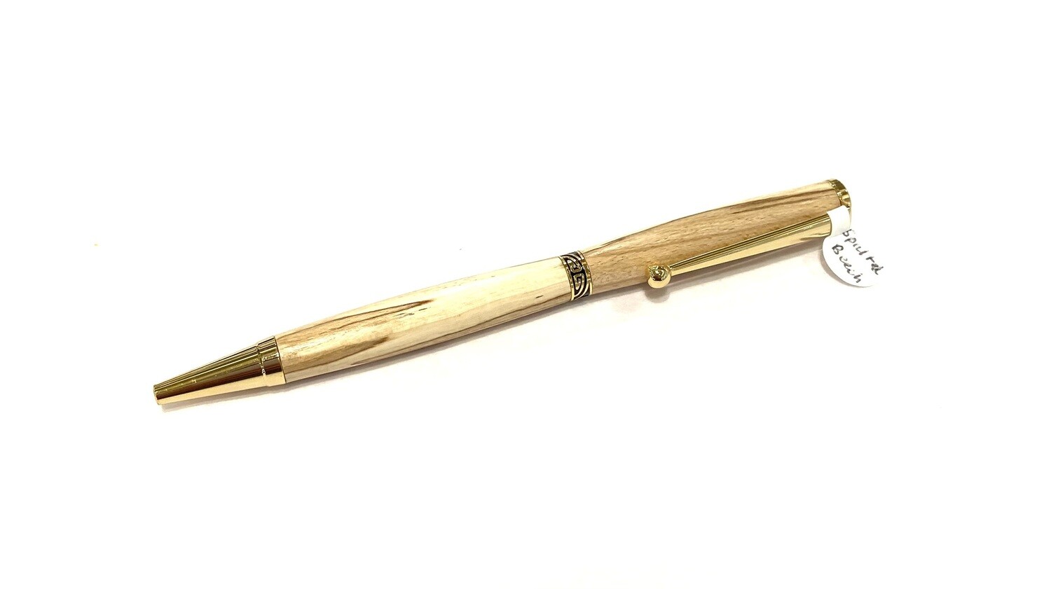 Spalted Beech with Gold Pen- Sid Watts