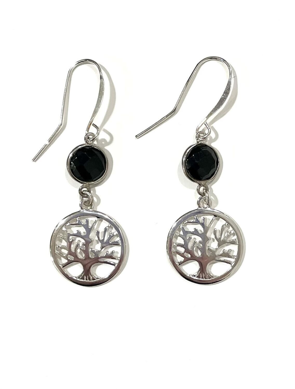 Tree of Life Gemstone Earrings - Shy Giraffe 