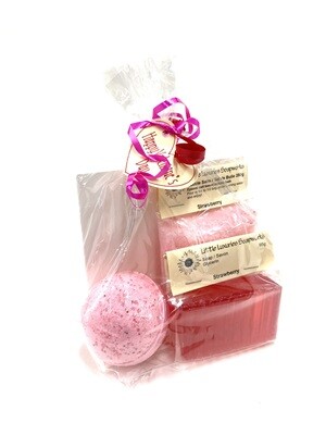 Strawberry Valentine's Day Gift Bag- Little Luxuries