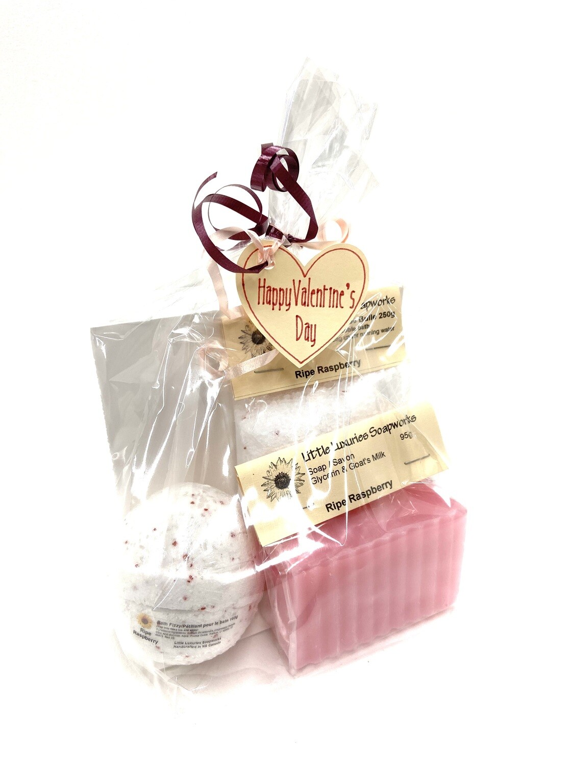 Ripe Raspberry Valentine's Day Gift Bag- Little Luxuries