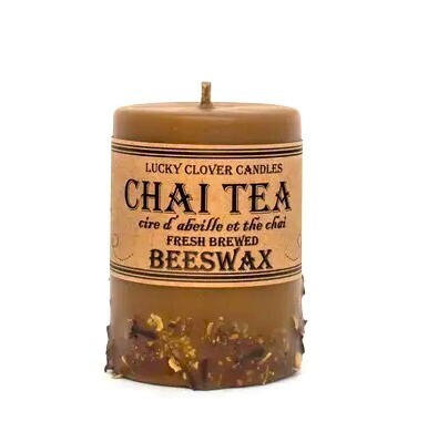 3x4 Chai Beeswax Candle- Lucky Clover 3x4 Chai Beeswax Candle- Lucky Clover