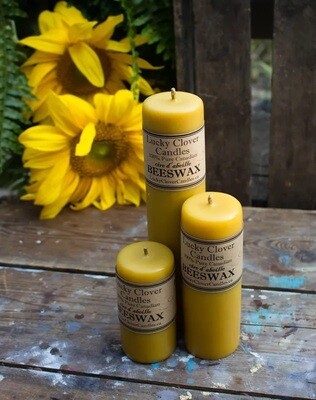 Lucky Clover Beeswax Candles