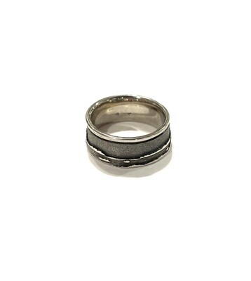Lighthouse Ring Oxidized size 7- Allyson Simmie