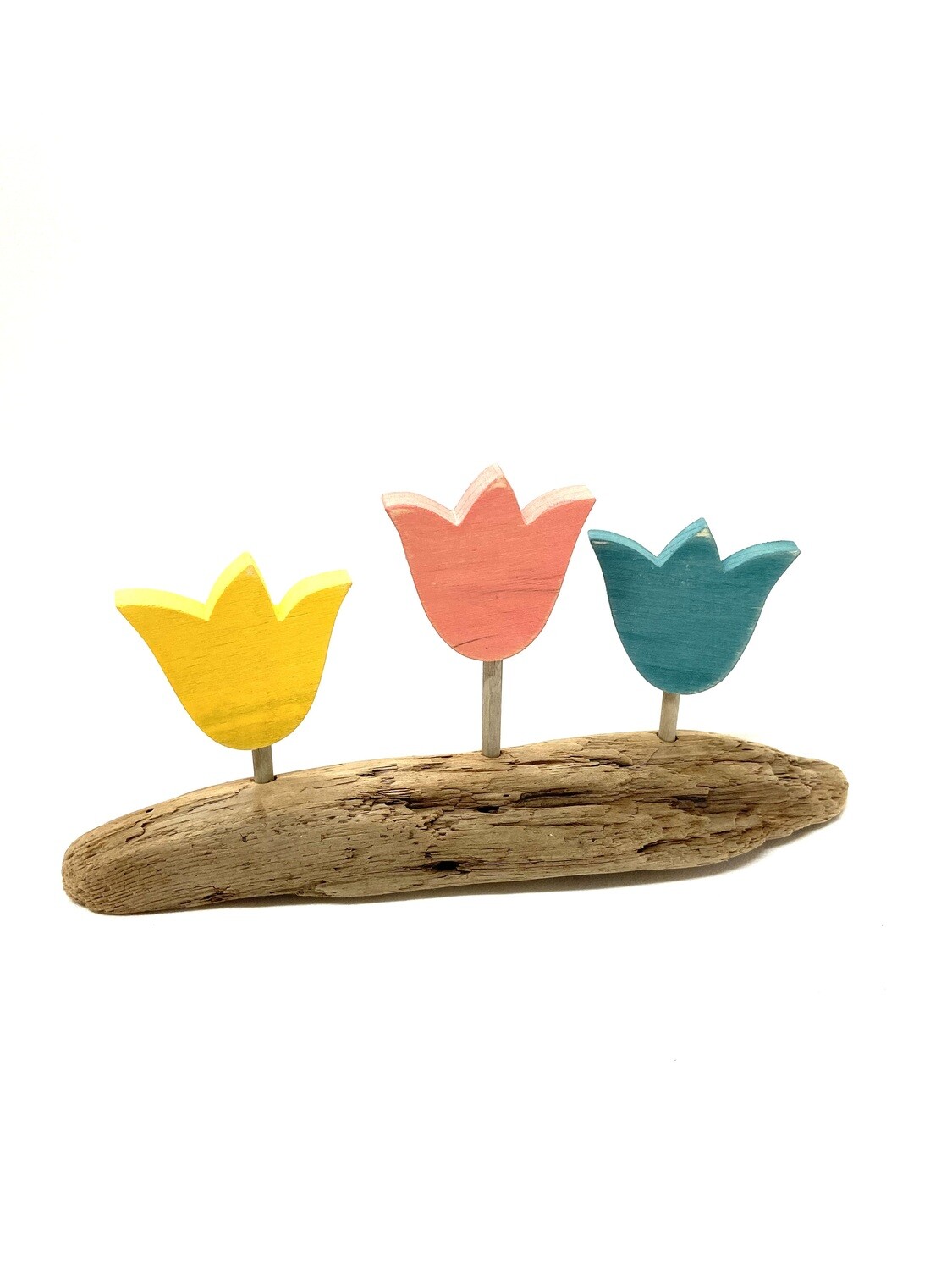 3 Tulips on Driftwood- Jerry Walsh 