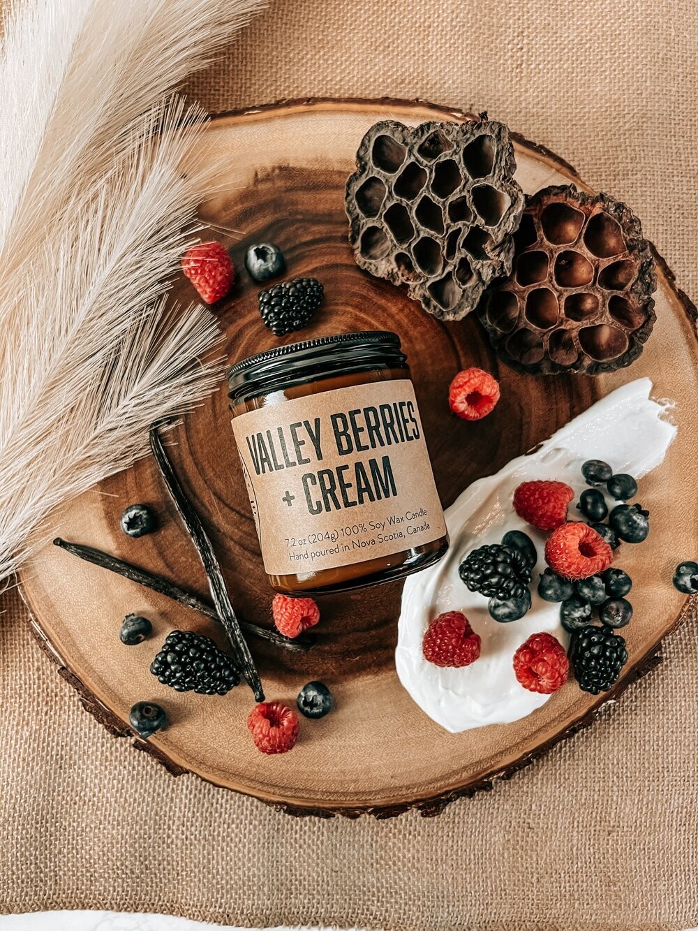 Valley Berries and Cream -Lawrencetown Candle Co 