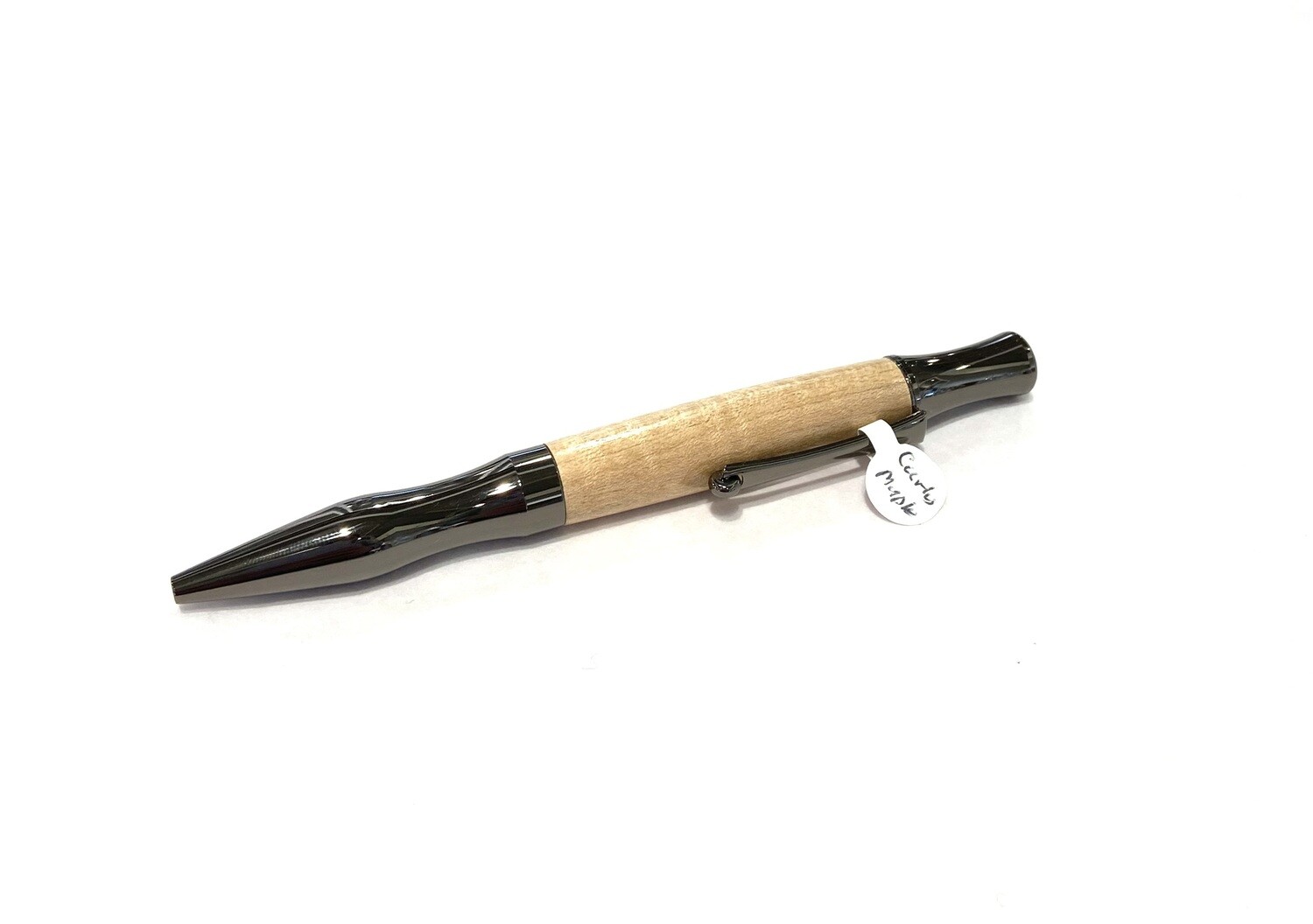 Large Curly Maple with Chrome Pen- Sid Watts