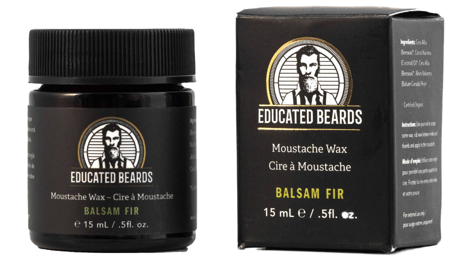 Balsam Fir Moustache Wax- Educated Beards