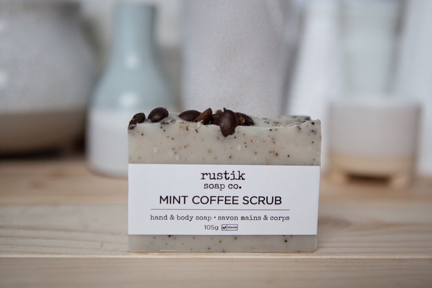Mint Coffee Scrub- Rustik Soap