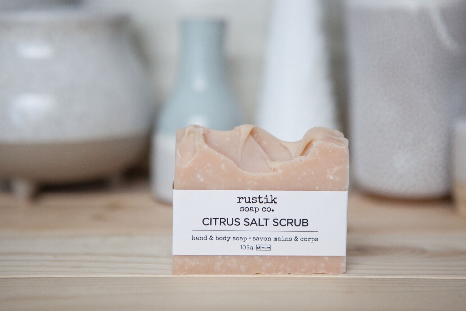 Citrus Salt Scrub- Rustik Soap