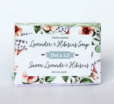 Lavender and Hibiscus Soap- Dot & Lil