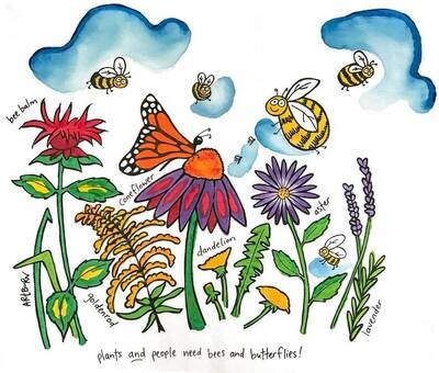 Pollinator Garden Pillowcase Painting Kit