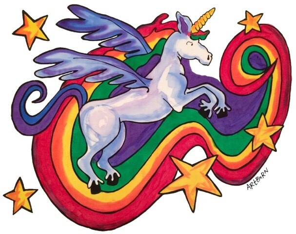 Rainbow Unicorn Pillowcase Painting Kit