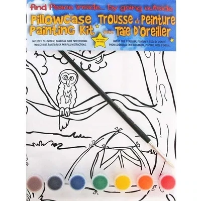 Owl in Tree Pillowcase Painting Kit