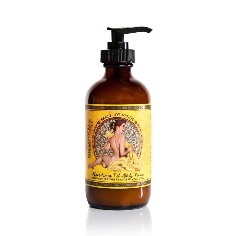 Essential Oil Macadamia Oil Body Cream 225ml- Barefoot Venus