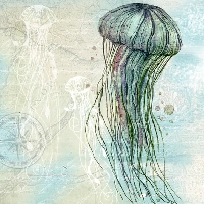 Jellyfish Marble Coaster