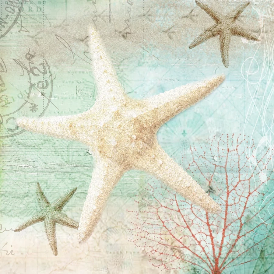 Starfish Marble Coaster