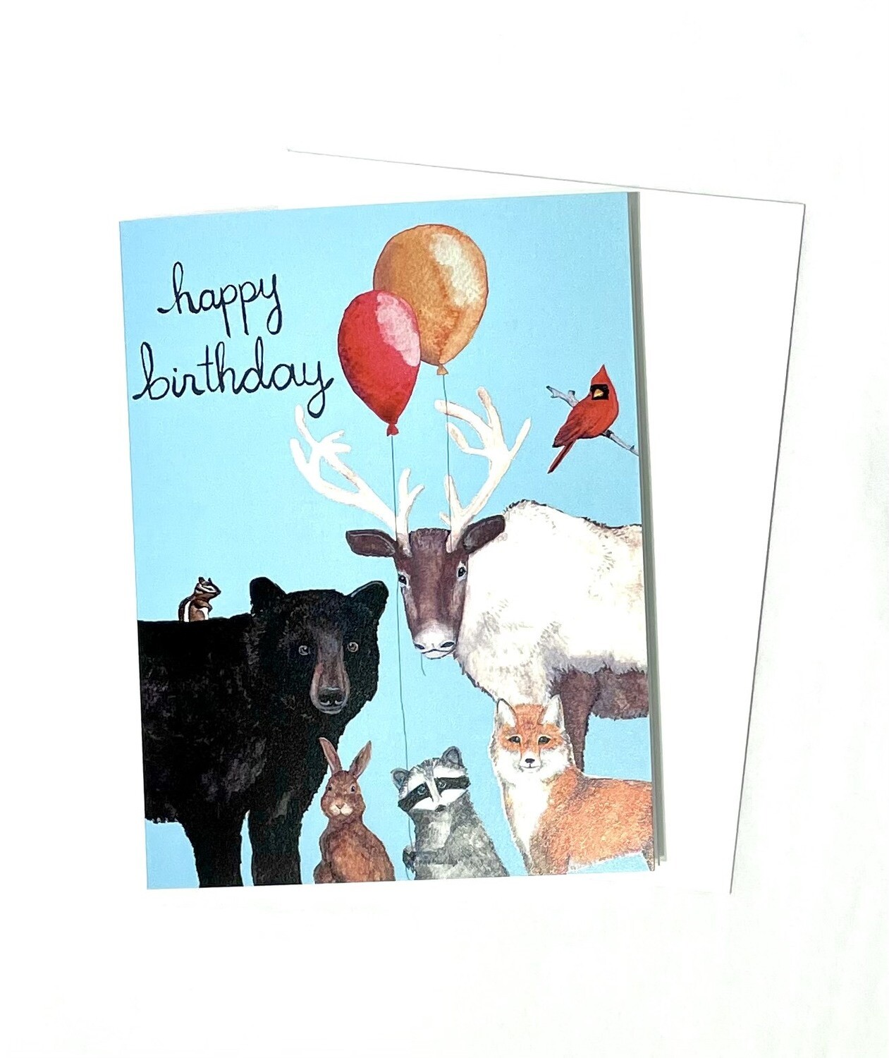 Forest Critters Happy Birthday Card- Sarah Duggan 