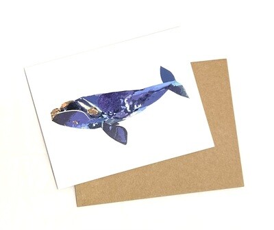 Northern Right Whale Collage Card