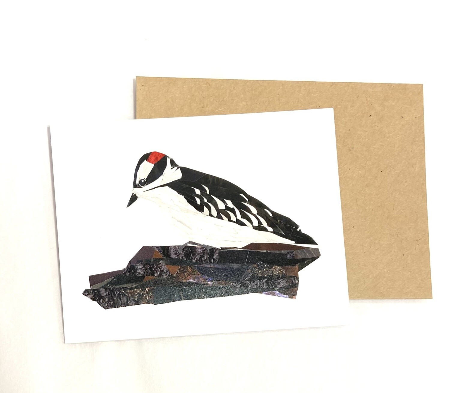 Woodpecker Collage Card