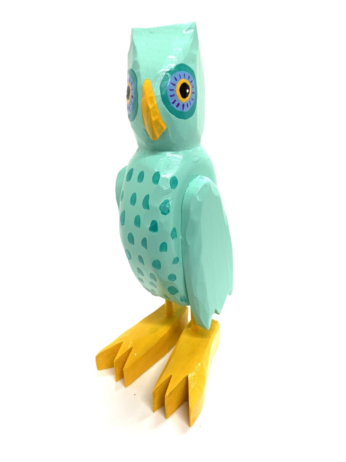 Large Aqua Owl Timberdoodle