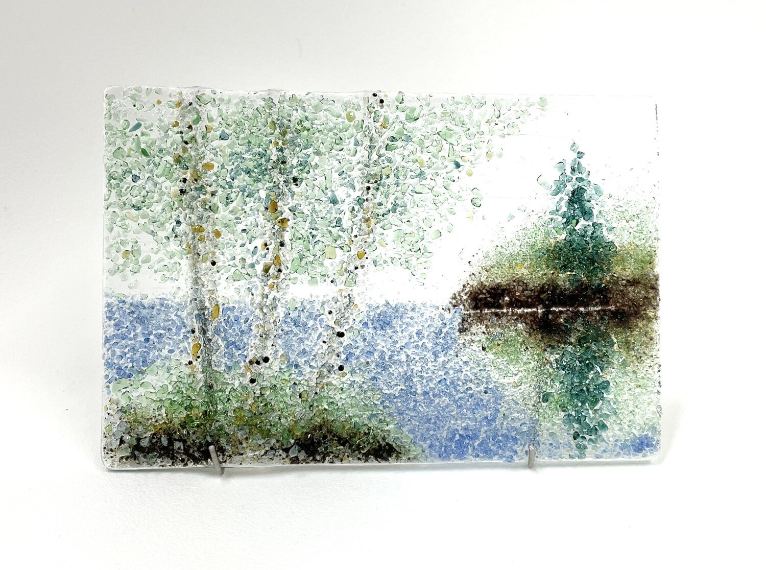 Small Summer Reflections Fused Glass