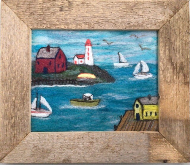 Blue Water Cove, Needle Felting 