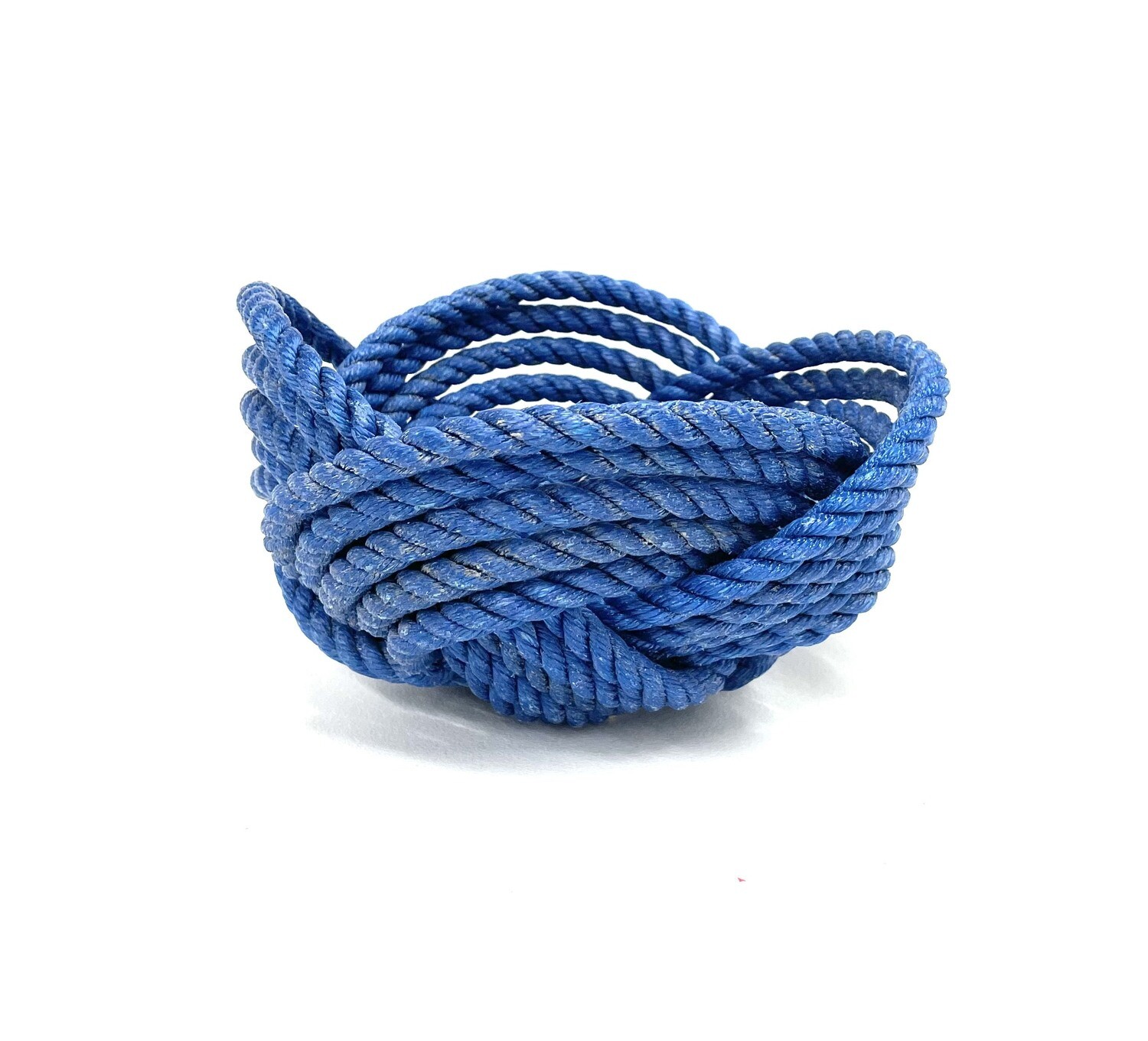Small Navy Lobster Rope Bowl