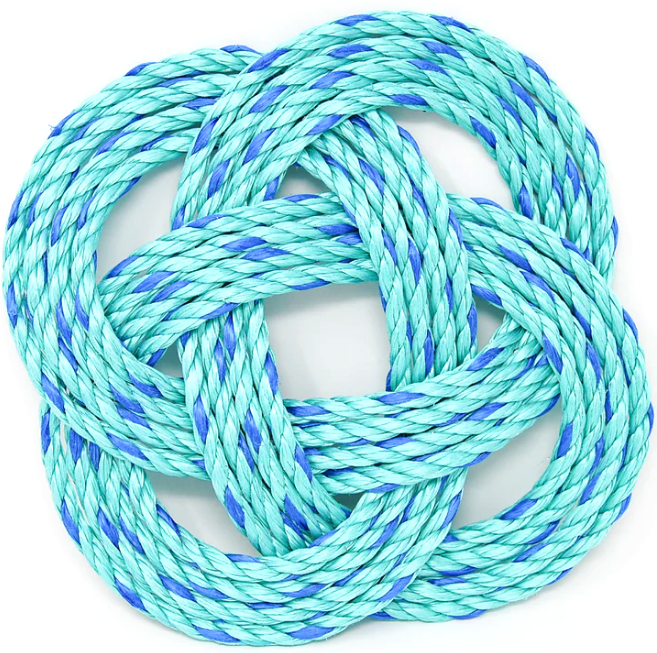 Seashore Lobster Rope Trivet 8&quot;