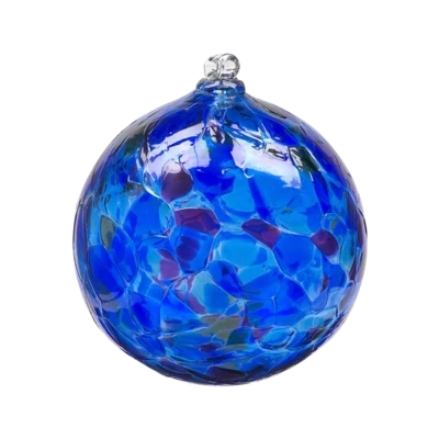 6&quot; Winter Solstice Calico Glass Ball