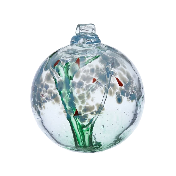 3" Sympathy Glass Blossom Ball