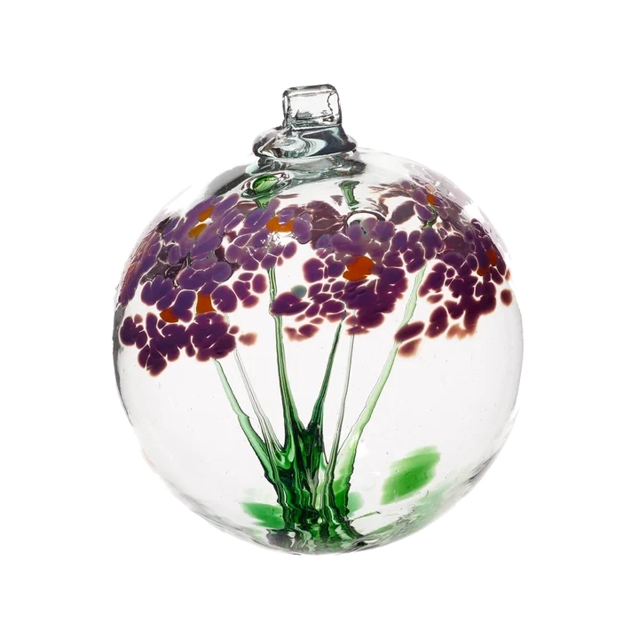 3" Best Wishes Glass Blossom Ball