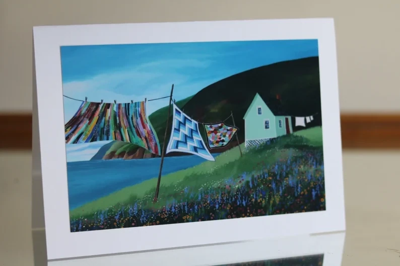 Quilts Everywhere in Cape Breton Card- Andrew Meredith 
